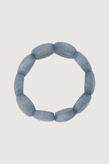 Zusss armband van kralen elastiek blue