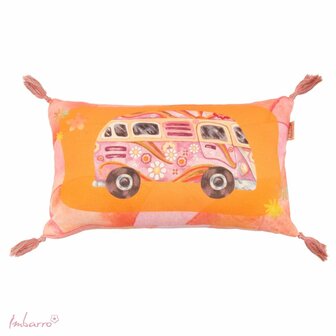 Kussen flower power 30x50 cm 