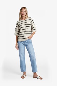 G-Maxx Genoveva knitting top sand/black