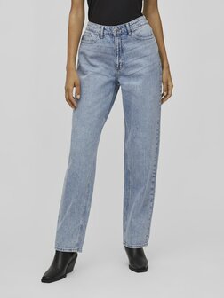 Vila straight jeans vikelly light blue