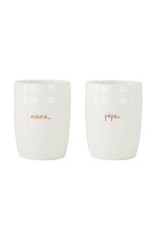 Zusss set van 2 mokken mama &amp; papa