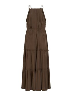 Vila jurk vilomanja bruin, slate black