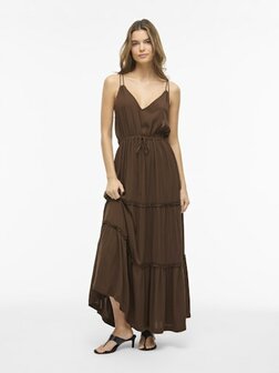 Vila jurk vilomanja bruin, slate black