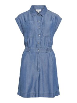 Vila jumpsuit kort vitevira medium blue denim