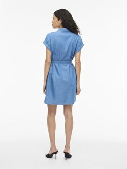 Vila jurk vinori medium blue denim