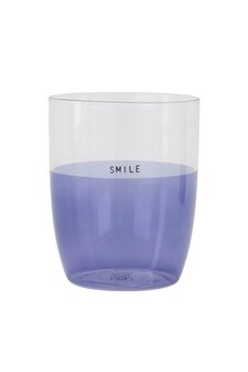 Zusss drinkglas smile blue