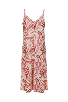 G-maxx jurk Thyra sand/cranberry
