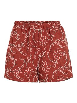 Vila short vibaila red ochre