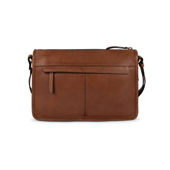 Bag2Bag leren schoudertas Siena cognac
