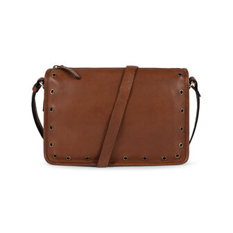 Bag2Bag leren schoudertas Siena cognac