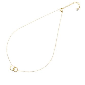 Day &amp; Eve ketting double hoop N2742-2