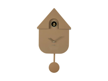 Wandklok Cuckoo mocha brown
