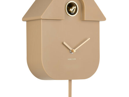 Wandklok Cuckoo mocha brown