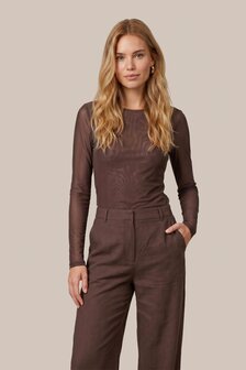 CS The Label Tanea top mocha brown