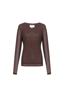 CS The Label Tanea top mocha brown
