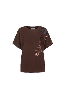 CS The Label trui Victoria mocha brown