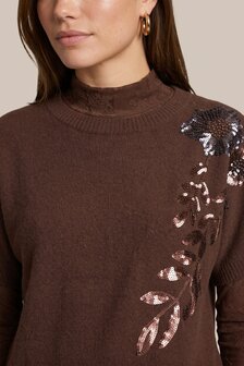 CS The Label trui Victoria mocha brown