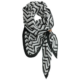 Lot83 sjaal Lizzy zwart