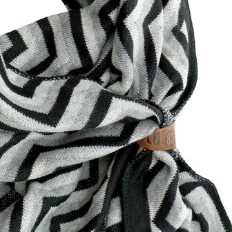 Lot83 sjaal Lizzy zwart