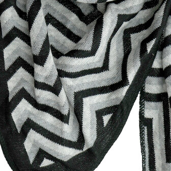 Lot83 sjaal Lizzy zwart
