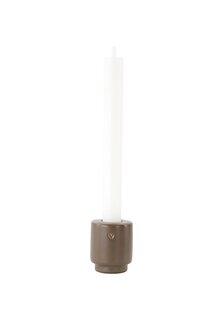 Zusss kandelaar keramiek hartje bruin