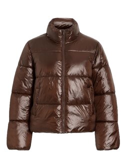 Vila Vilychee puffer jas coffee bean