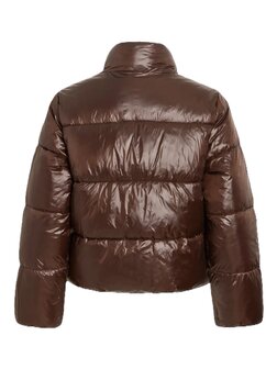 Vila Vilychee puffer jas coffee bean