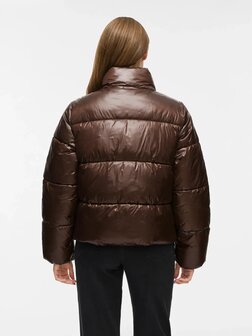 Vila Vilychee puffer jas coffee bean