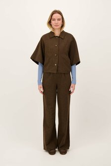 Zusss streep blouse met wijde mouwen