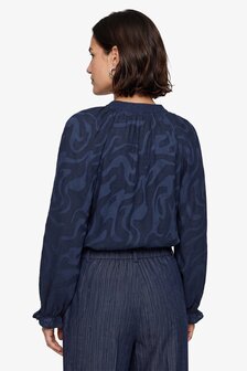 CS The Label Linora blouse midnight blue