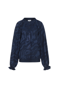 CS The Label Linora blouse midnight blue