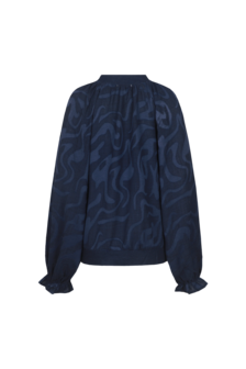 CS The Label Linora blouse midnight blue