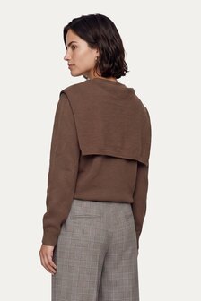 CS The Label trui Kimmie walnut