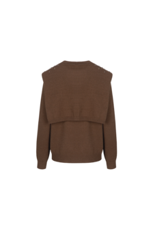 CS The Label trui Kimmie walnut
