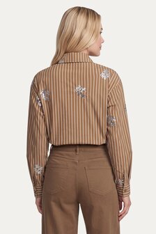 CS The Label Lot blouse camel/offwhite
