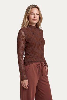 G-Maxx kanten top Gwyneth cappucchino