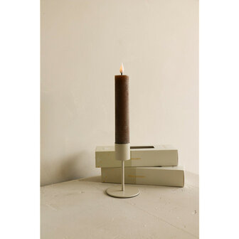 Led set/2 XL dinerkaars oplaadbaar donkerbruin