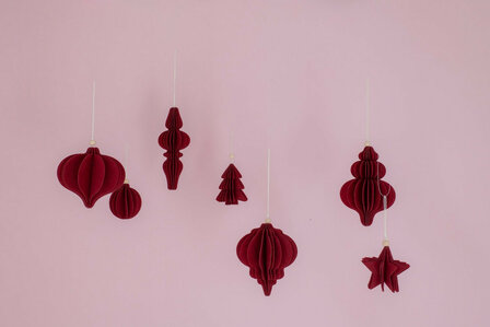 Kersthanger vilt rood 3/assorti