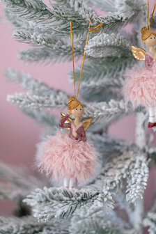 Hanger engel Mia roze
