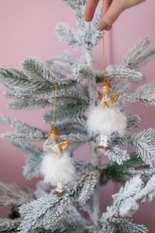 Hanger engel Mia wit/beige