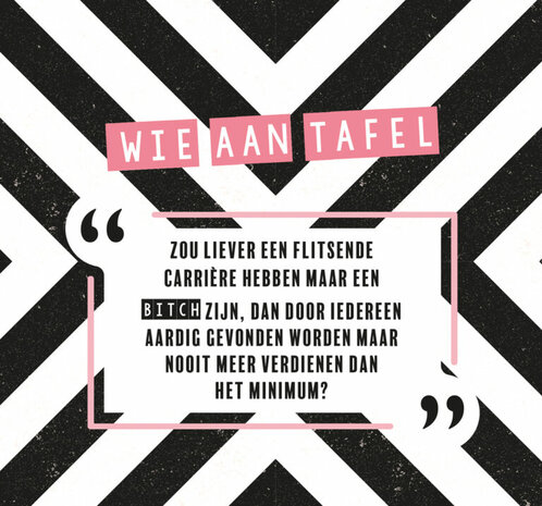 Wie aan tafelen? Vriendinnen