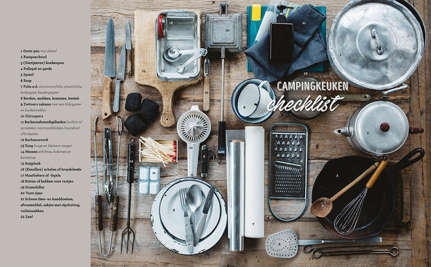 Kookboek voor op de camping