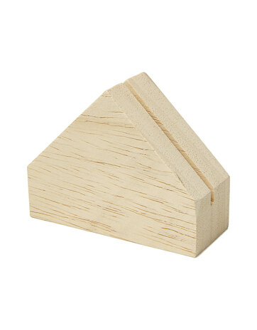 Zoedt kaartenhouder huisje hout