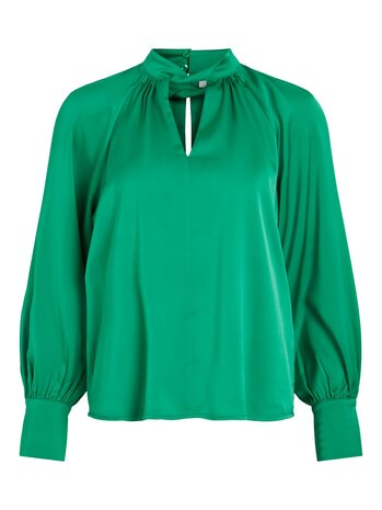 Vila top halterneck bright green