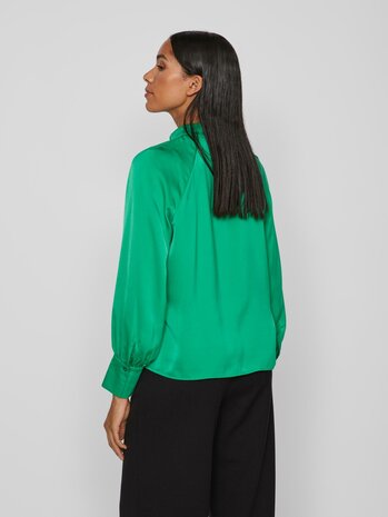 Vila top halterneck bright green