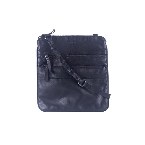 Bag2Bag leren tas Zarko black