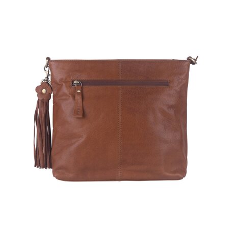 Bag2Bag leren schoudertas Avola cognac