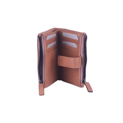 Bag2Bag leren portemonnee Lioni cognac