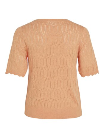 Vila top Vimylie shell coral *gerecycled polyester*