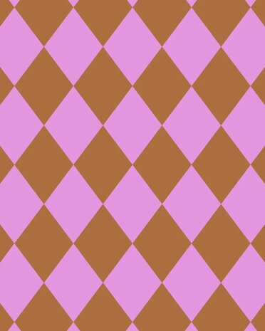 Shopper cottonbag diamond wisteria - ginger